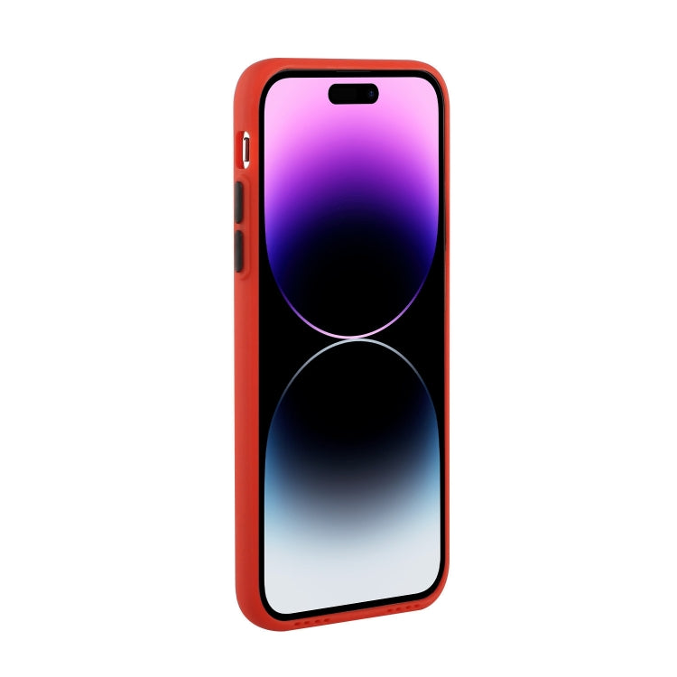 For iPhone 15 Pro Card Slot Design Shockproof TPU Phone Case(Red) - HoMEdemic™ 