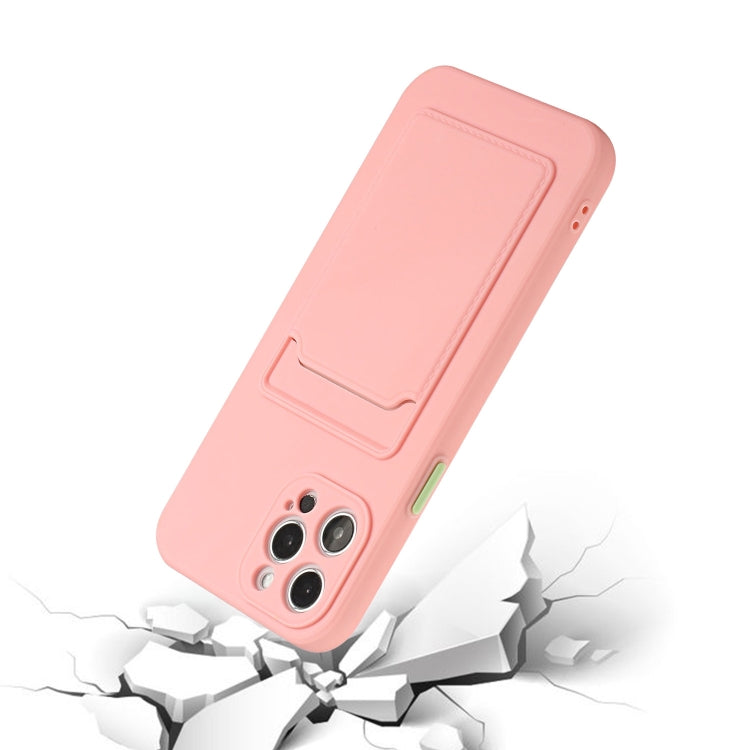 For iPhone 15 Pro Card Slot Design Shockproof TPU Phone Case(Pink) - HoMEdemic™ 