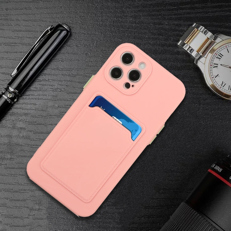 For iPhone 15 Pro Card Slot Design Shockproof TPU Phone Case(Pink) - HoMEdemic™ 