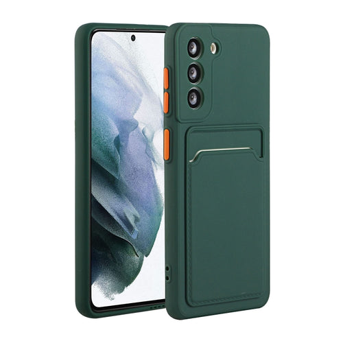 For Samsung Galaxy S24 Card Slot Design Shockproof TPU Phone Case(Dark Green) - HoMEdemic™ 