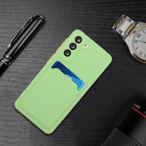 For Samsung Galaxy S24 Card Slot Design Shockproof TPU Phone Case(Matcha Green) - HoMEdemic™ 