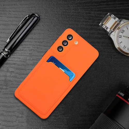 For Samsung Galaxy S24 Card Slot Design Shockproof TPU Phone Case(Orange) - HoMEdemic™ 