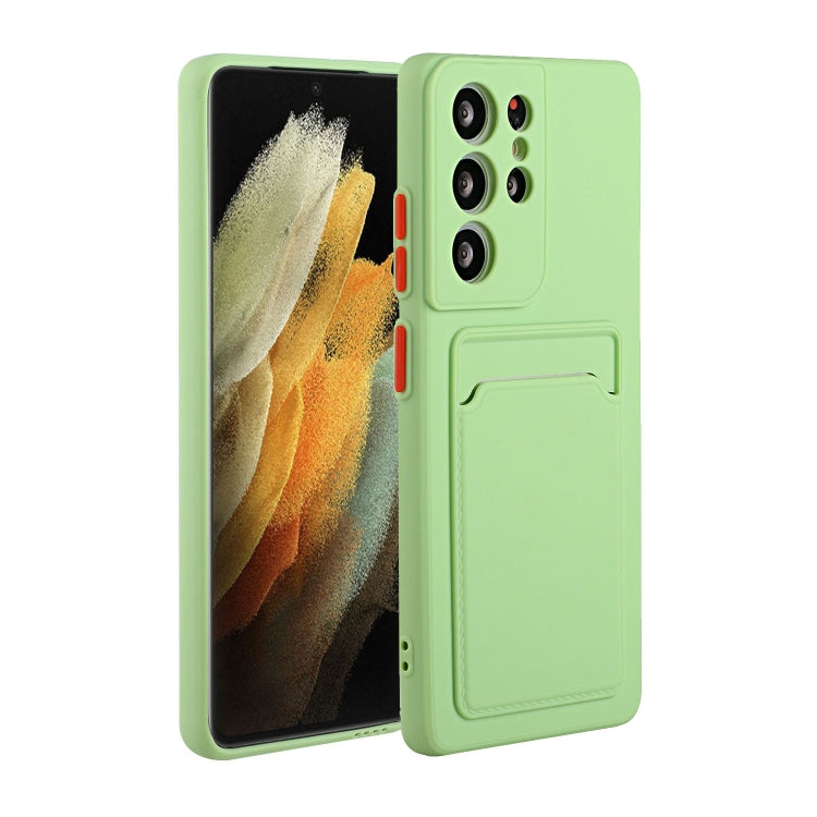 For Samsung Galaxy S24 Ultra Card Slot Design Shockproof TPU Phone Case(Matcha Green) - HoMEdemic™ 