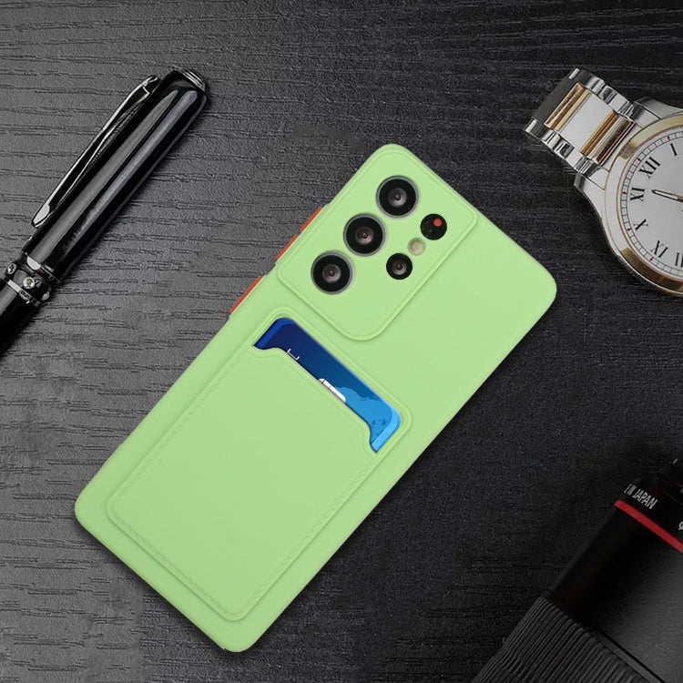 For Samsung Galaxy S24 Ultra Card Slot Design Shockproof TPU Phone Case(Matcha Green) - HoMEdemic™ 