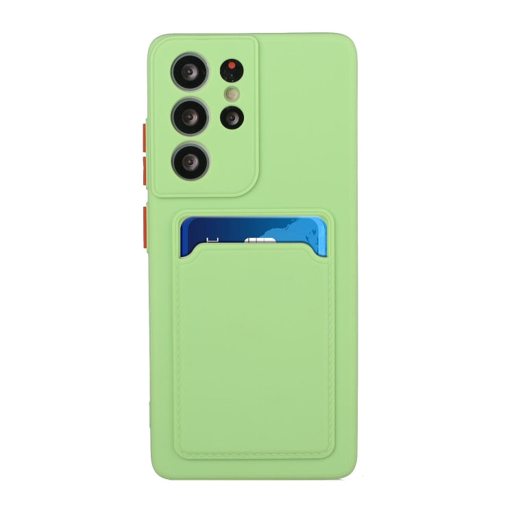 For Samsung Galaxy S24 Ultra Card Slot Design Shockproof TPU Phone Case(Matcha Green) - HoMEdemic™ 