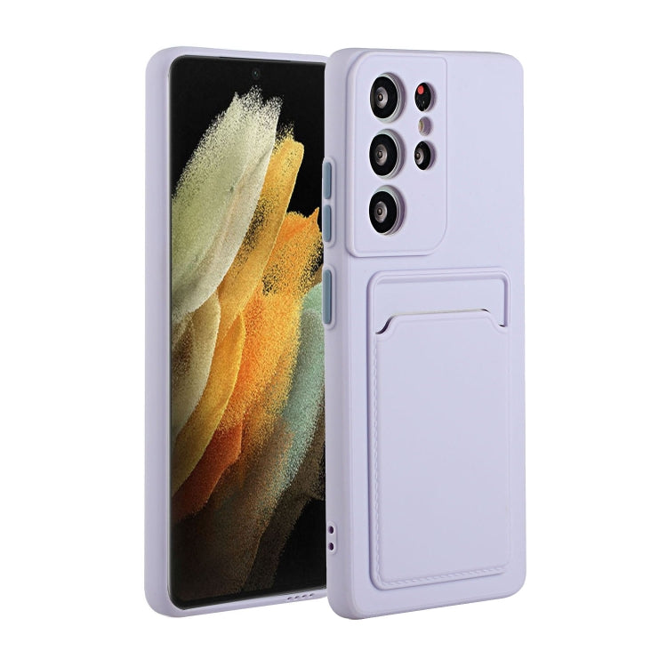 For Samsung Galaxy S24 Ultra Card Slot Design Shockproof TPU Phone Case(Purple) - HoMEdemic™ 
