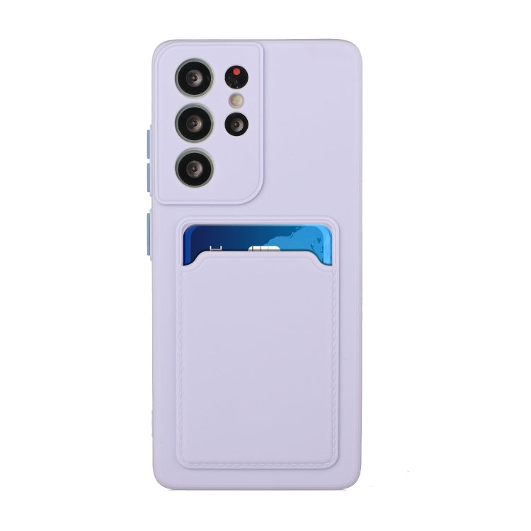 For Samsung Galaxy S24 Ultra Card Slot Design Shockproof TPU Phone Case(Purple) - HoMEdemic™ 