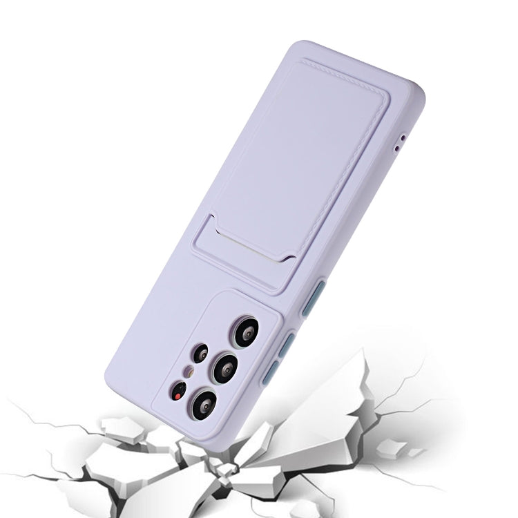 For Samsung Galaxy S24 Ultra Card Slot Design Shockproof TPU Phone Case(Purple) - HoMEdemic™ 