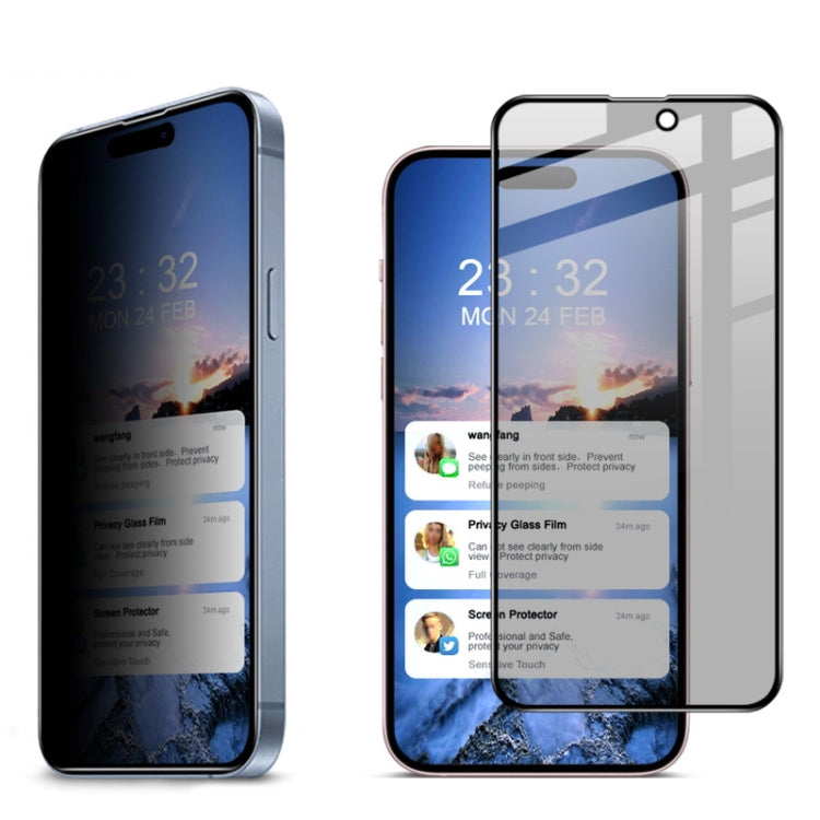 For iPhone 15 imak HD Full Screen Anti-spy Tempered Glass Protective Film - HoMEdemic™ 