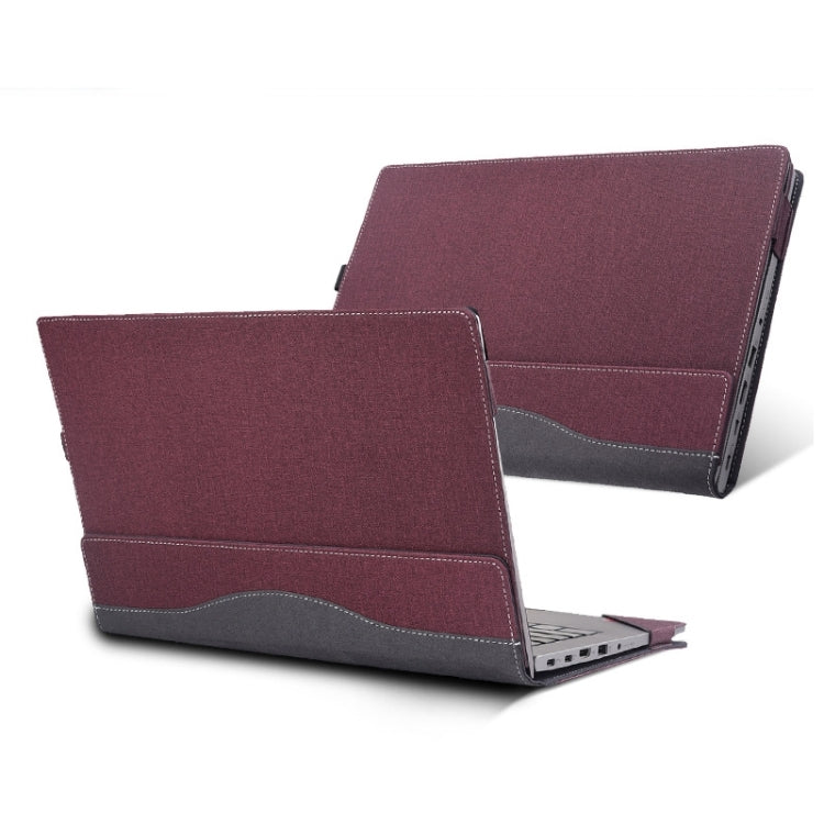 For Lenovo V14 G3 ABA / IAP Laptop Leather Shockproof Protective Case(Wine Red) - HoMEdemic™ 