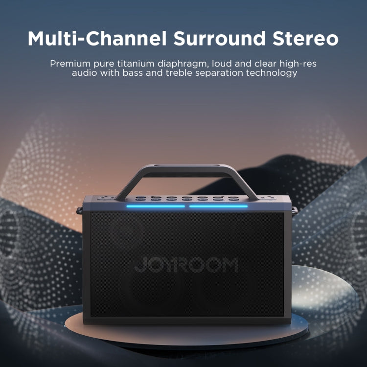 JOYROOM JR-MW03 Pies Series Party Double Microphone Bluetooth Speaker - HoMEdemic™ 