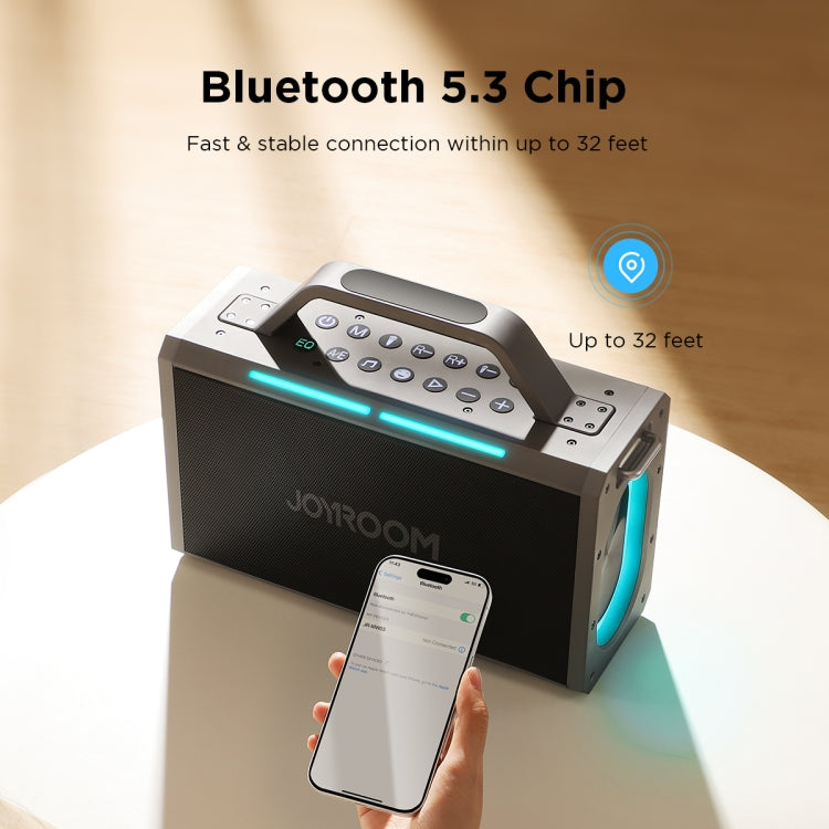 JOYROOM JR-MW03 Pies Series Party Double Microphone Bluetooth Speaker - HoMEdemic™ 