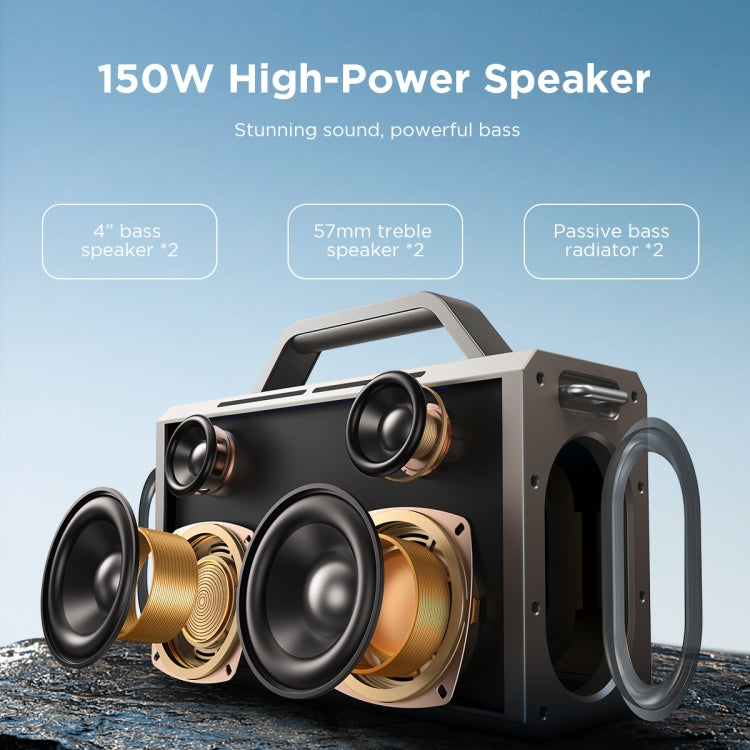 JOYROOM JR-MW03 Pies Series Party Double Microphone Bluetooth Speaker - HoMEdemic™ 