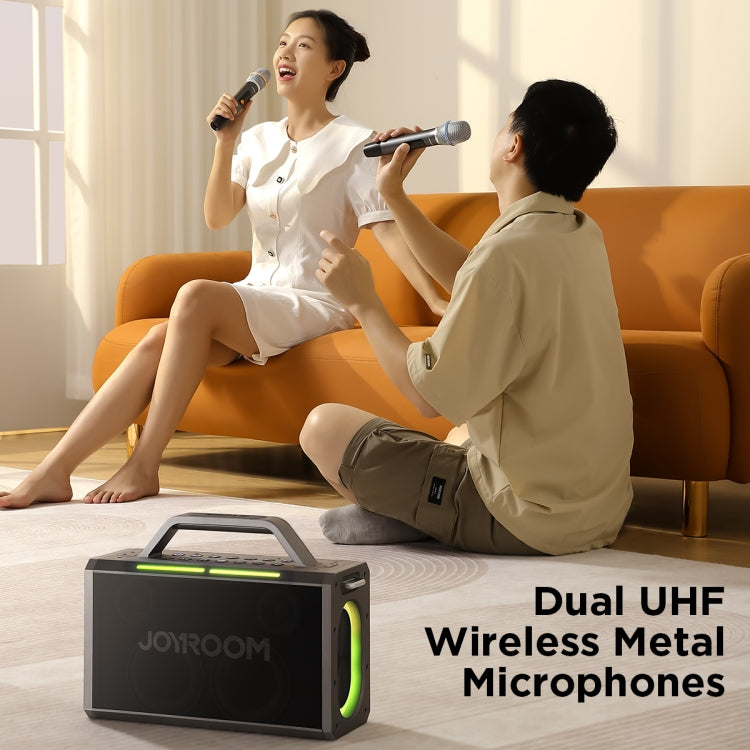 JOYROOM JR-MW03 Pies Series Party Double Microphone Bluetooth Speaker - HoMEdemic™ 