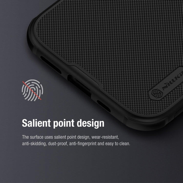 For iPhone 15 NILLKIN Super Frosted Shield Pro Phone Protective Case With LOGO Cutout(Black) - HoMEdemic™ 