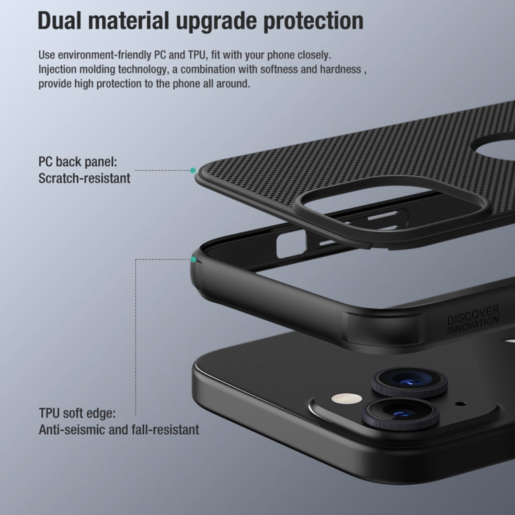 For iPhone 15 NILLKIN Super Frosted Shield Pro Phone Protective Case With LOGO Cutout(Blue) - HoMEdemic™ 