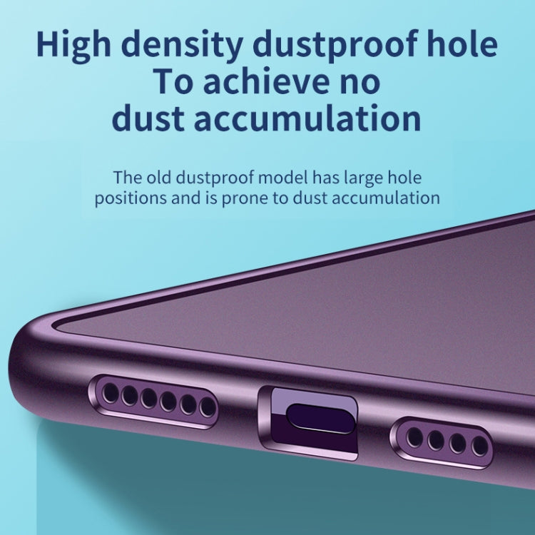 For iPhone 15 Pro Max Macaron PC Phone Pure Border Frame with Lens Glass Film(Blue) - HoMEdemic™ 