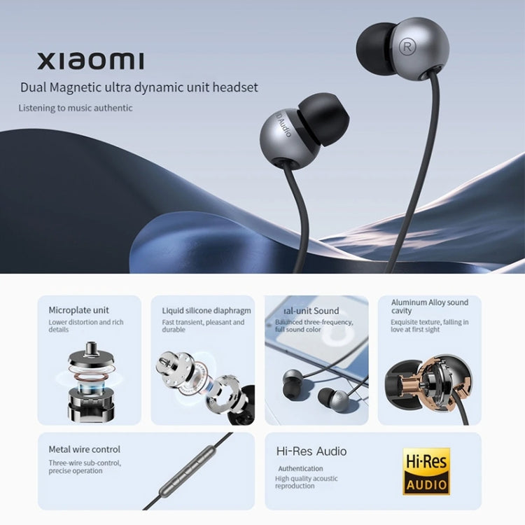 Original Xiaomi Dual Magnetic Super Dynamic Unit Earphone, Length: 1.28m - HoMEdemic™ 