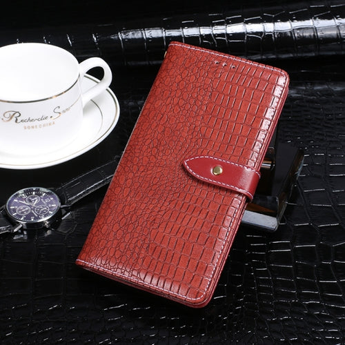 For Samsung Galaxy S24 Ultra 5G idewei Crocodile Texture Leather Phone Case(Red) - HoMEdemic™ 