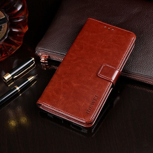 For Samsung Galaxy S24 Ultra 5G idewei Crazy Horse Texture Leather Phone Case(Brown) - HoMEdemic™ 