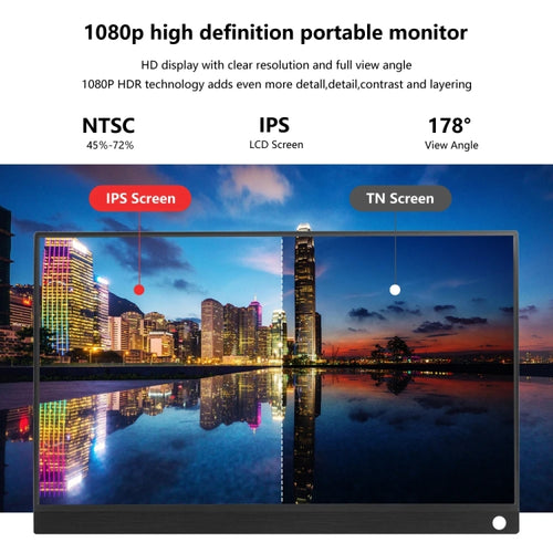 15.6 inch HDR 1080P IPS Screen Portable Monitor(No Charger) - HoMEdemic™ 