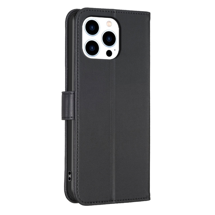 For iPhone 15 Pro Max Four-leaf Embossed Leather Phone Case(Black) - HoMEdemic™ 