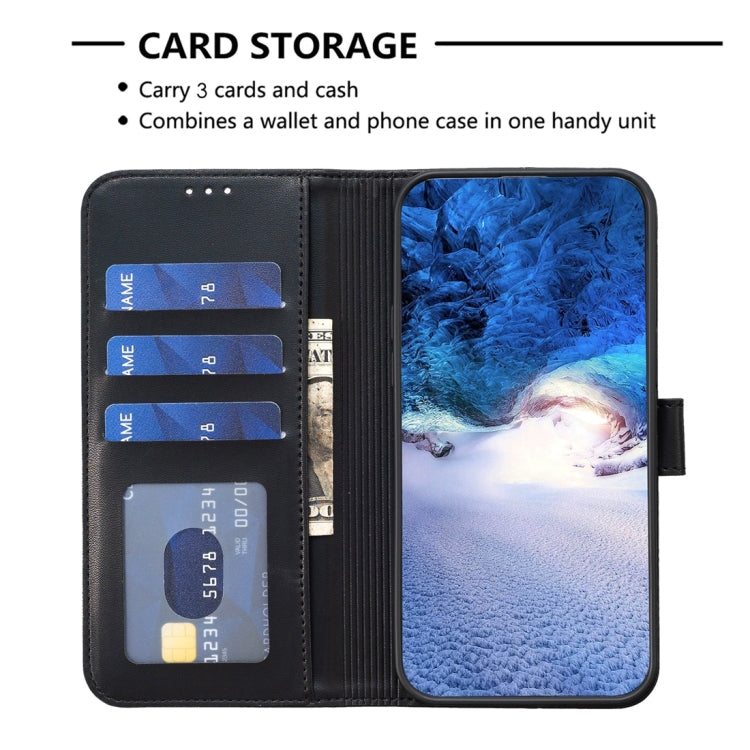 For iPhone 15 Pro Max Four-leaf Embossed Leather Phone Case(Black) - HoMEdemic™ 