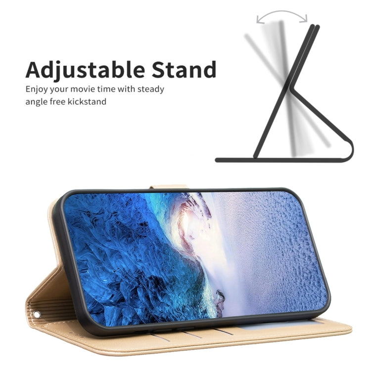 For iPhone 15 Pro Max Four-leaf Embossed Leather Phone Case(Gold) - HoMEdemic™ 