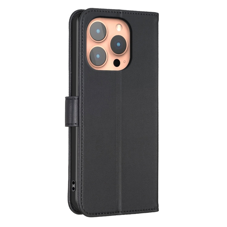 For iPhone 15 Pro Four-leaf Embossed Leather Phone Case(Black) - HoMEdemic™ 