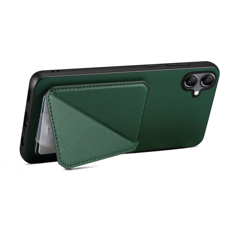 For Samsung Galaxy S23+ 5G Denior Imitation Calf Leather Back Phone Case with Holder(Green) - HoMEdemic™ 