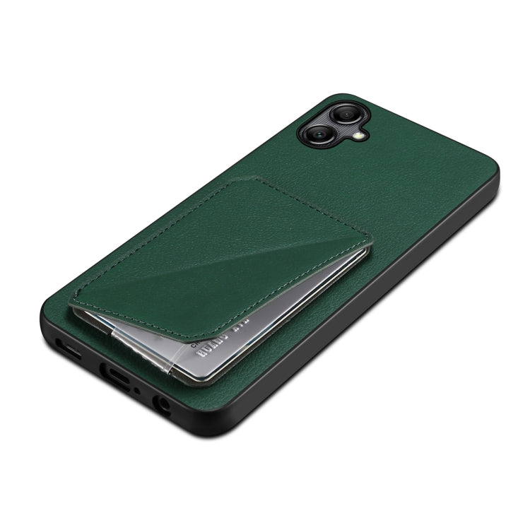 For Samsung Galaxy S23+ 5G Denior Imitation Calf Leather Back Phone Case with Holder(Green) - HoMEdemic™ 