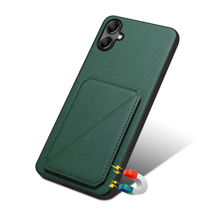 For Samsung Galaxy S23+ 5G Denior Imitation Calf Leather Back Phone Case with Holder(Green) - HoMEdemic™ 
