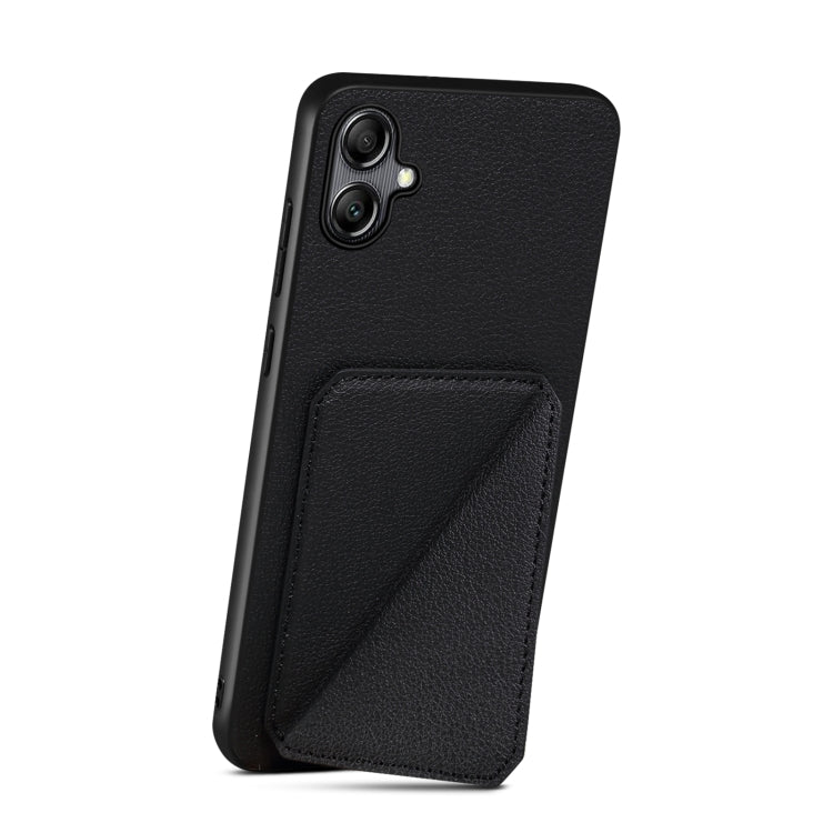 For Samsung Galaxy S23+ 5G Denior Imitation Calf Leather Back Phone Case with Holder(Black) - HoMEdemic™ 
