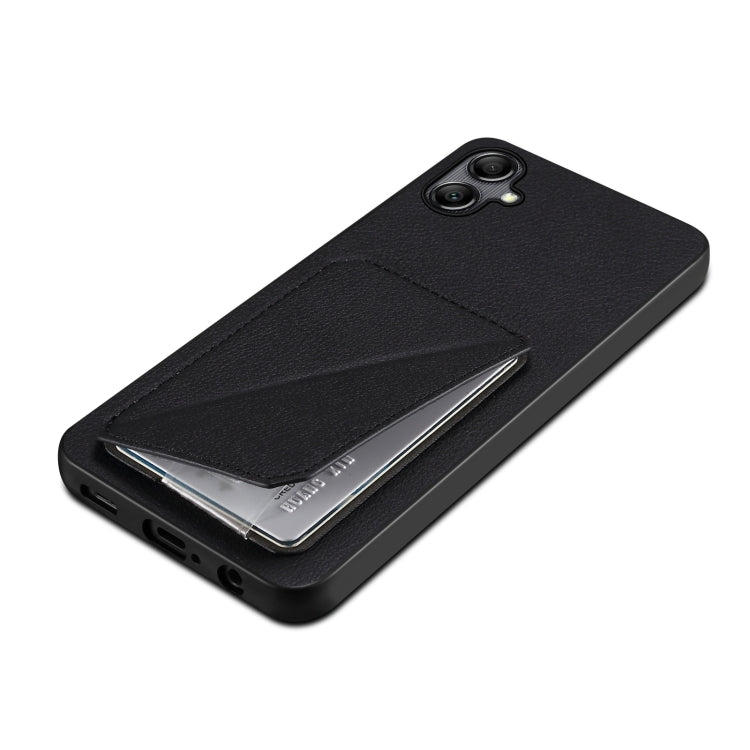 For Samsung Galaxy S23+ 5G Denior Imitation Calf Leather Back Phone Case with Holder(Black) - HoMEdemic™ 