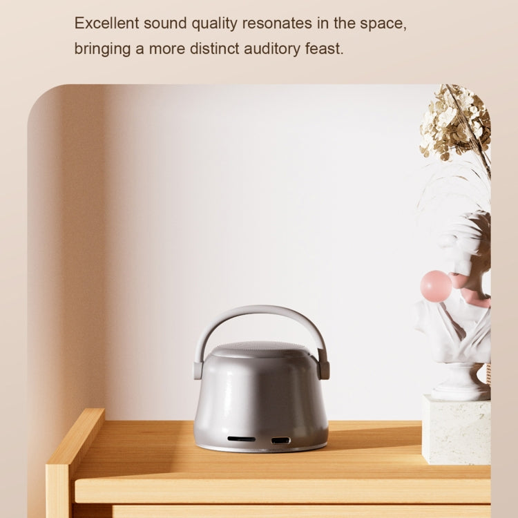 EWA A20 Mini Bluetooth Bass Radiator Metal Speaker(Grey) - HoMEdemic™ 