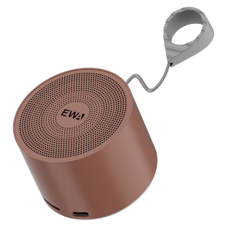 EWA A129 Mini Bluetooth 5.0 Bass Radiator Metal Speaker(Brown) - HoMEdemic™ 