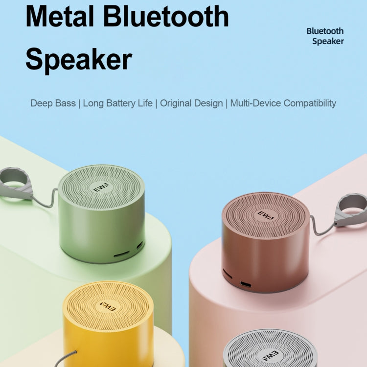 EWA A129 Mini Bluetooth 5.0 Bass Radiator Metal Speaker(Green) - HoMEdemic™ 