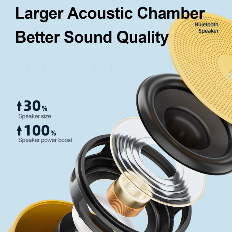 EWA A129 Mini Bluetooth 5.0 Bass Radiator Metal Speaker(Grey) - HoMEdemic™ 