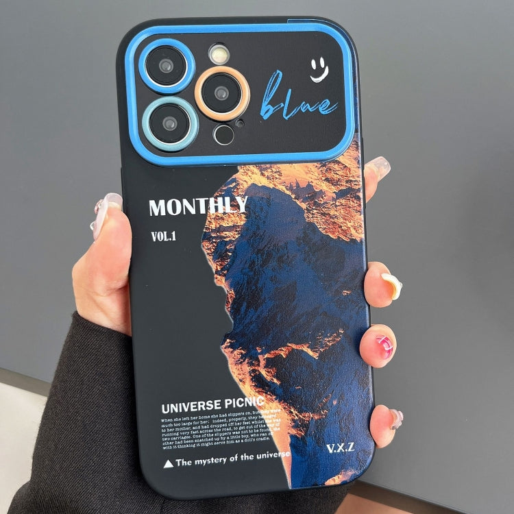 For iPhone 15 Pro Scenery Pattern Large Window TPU Phone Case(Snow Mountain Sunrise) - HoMEdemic™ 