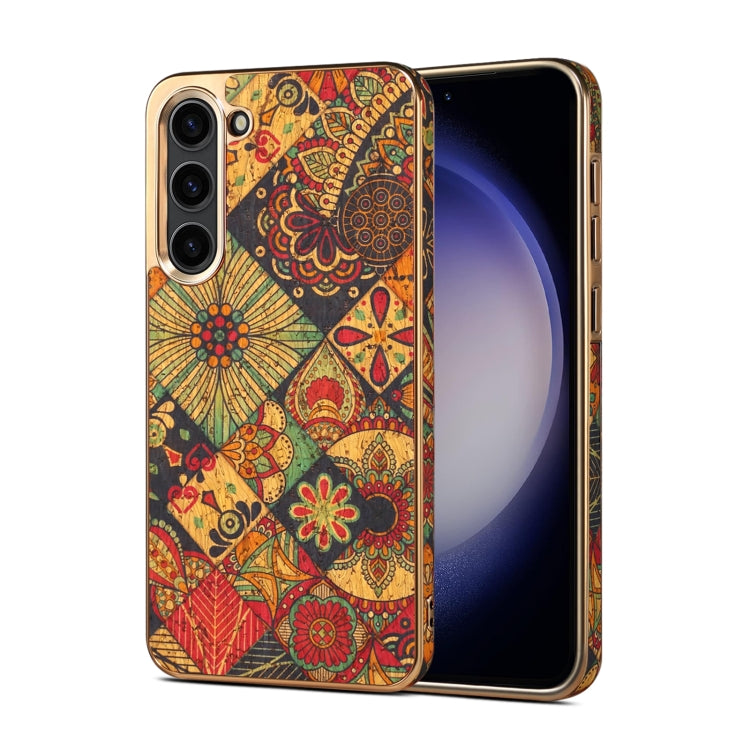 For Samsung Galaxy S23+ 5G Denior Flower Language Series Electroplated Phone Case(Yellow) - HoMEdemic™ 