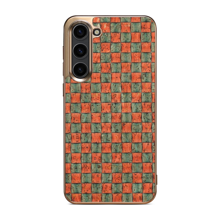 For Samsung Galaxy S23+ 5G Denior Flower Language Series Electroplated Phone Case(Orange) - HoMEdemic™ 