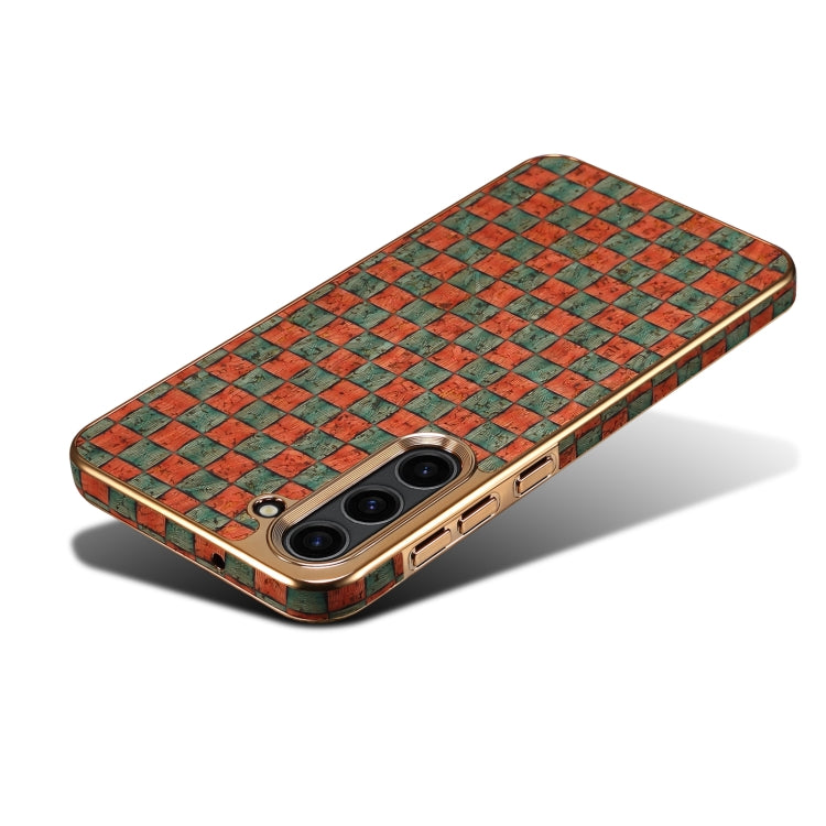 For Samsung Galaxy S23+ 5G Denior Flower Language Series Electroplated Phone Case(Orange) - HoMEdemic™ 