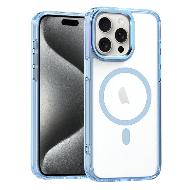 For iPhone 15 Pro MagSafe Magnetic Clear Phone Case(Sierra Blue) - HoMEdemic™ 