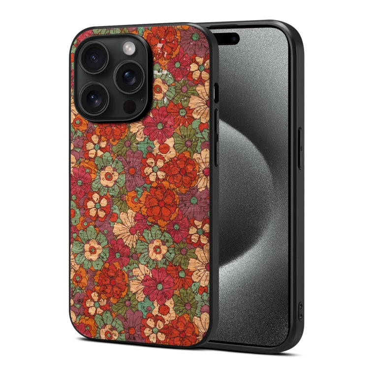 For iPhone 15 Pro Max Four Seasons Flower Language Series TPU Phone Case(Summer Red) - HoMEdemic™ 