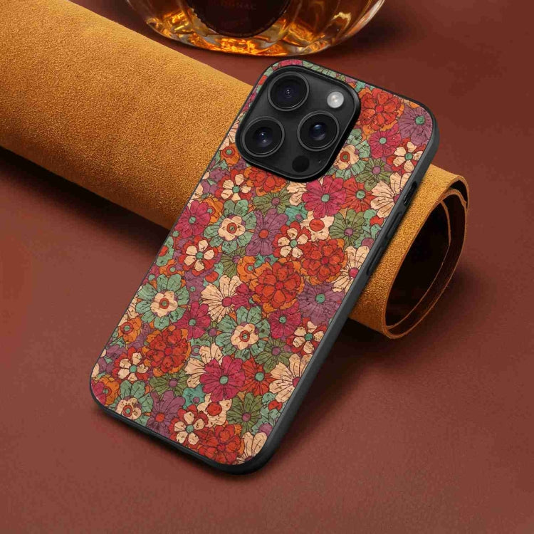 For iPhone 15 Pro Max Four Seasons Flower Language Series TPU Phone Case(Summer Red) - HoMEdemic™ 