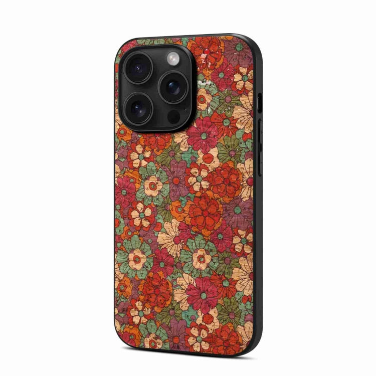 For iPhone 15 Pro Max Four Seasons Flower Language Series TPU Phone Case(Summer Red) - HoMEdemic™ 