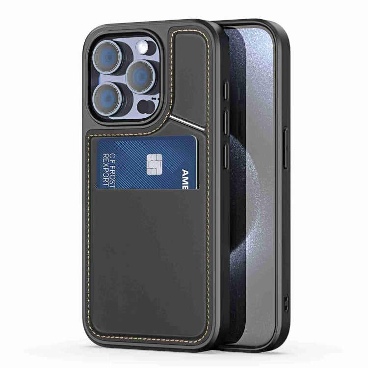 For iPhone 15 Pro Max DUX DUCIS Rafi II Series MagSafe Magnetic Holder RFID Phone Case(Black) - HoMEdemic™ 