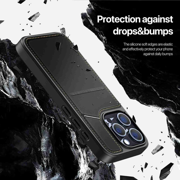 For iPhone 15 Pro Max DUX DUCIS Rafi II Series MagSafe Magnetic Holder RFID Phone Case(Black) - HoMEdemic™ 