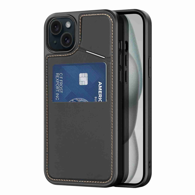 For iPhone 15 Plus DUX DUCIS Rafi II Series MagSafe Magnetic Holder RFID Phone Case(Black) - HoMEdemic™ 