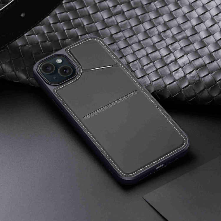 For iPhone 15 Plus DUX DUCIS Rafi II Series MagSafe Magnetic Holder RFID Phone Case(Black) - HoMEdemic™ 